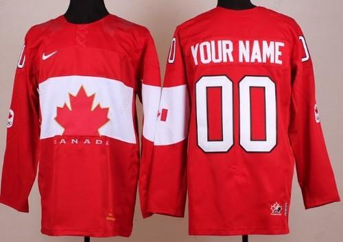 2014 Olympics Canada Men’s Customized Red Jersey