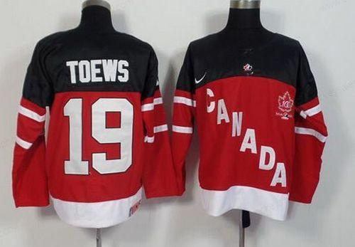 2014-15 Men’s Team Canada #19 Jonathan Toews Red 100Th Anniversary Jersey