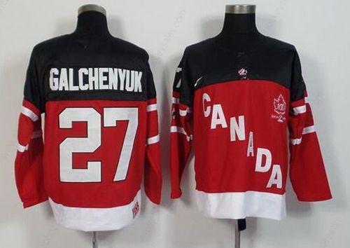 2014-15 Men’s Team Canada #27 Alex Galchenyuk Red 100Th Anniversary Jersey