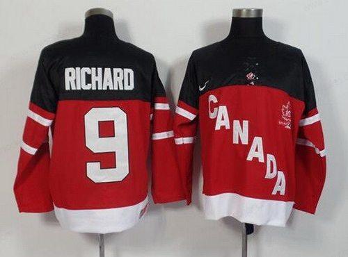 2014-15 Men’s Team Canada #9 Maurice Richard Retired Player Red 100Th Anniversary Jersey