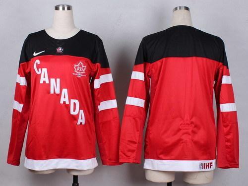 2014/15 Team Canada Blank Red 100Th Women’s Jersey