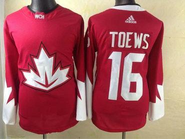 2016 Iihf Team Canada Men’s #16 Jonathan Toews Red Adidas Ice Hockey Stitched Jersey