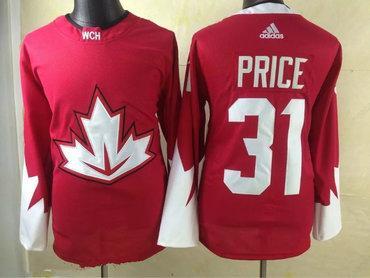 2016 Iihf Team Canada Men’s #31 Carey Price Red Adidas Ice Hockey Stitched Jersey