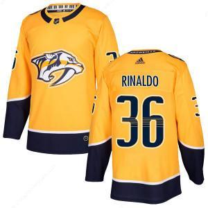 Adidas #36 Zac Rinaldo Nashville Predators Men’s Authentic Home Gold Jersey