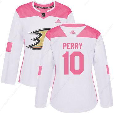 Adidas Anaheim Ducks #10 Corey Perry White Pink Authentic Fashion Women’s Stitched NHL Jersey