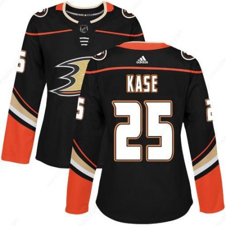 Adidas Anaheim Ducks #25 Ondrej Kase Black Home Authentic Women’s Stitched NHL Jersey