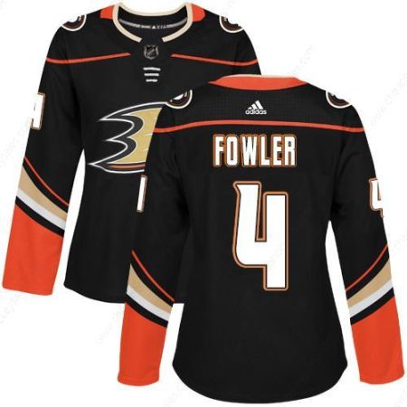 Adidas Anaheim Ducks #4 Cam Fowler Black Home Authentic Women’s Stitched NHL Jersey