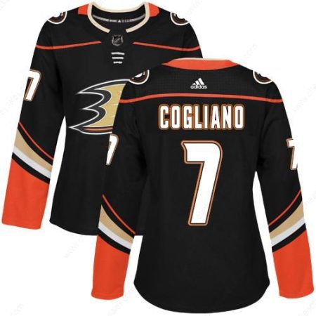 Adidas Anaheim Ducks #7 Andrew Cogliano Black Home Authentic Women’s Stitched NHL Jersey