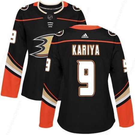 Adidas Anaheim Ducks #9 Paul Kariya Black Home Authentic Women’s Stitched NHL Jersey