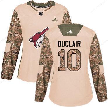 Adidas Arizona Coyotes #10 Anthony Duclair Camo Authentic 2017 Veterans Day Women’s Stitched NHL Jersey