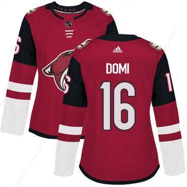 Adidas Arizona Coyotes #16 Max Domi Maroon Home Authentic Women’s Stitched NHL Jersey