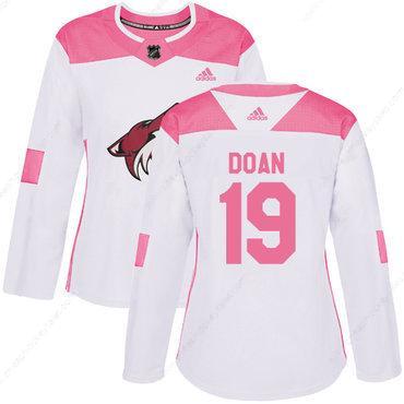 Adidas Arizona Coyotes #19 Shane Doan White Pink Authentic Fashion Women’s Stitched NHL Jersey