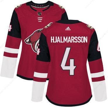 Adidas Arizona Coyotes #4 Niklas Hjalmarsson Maroon Home Authentic Women’s Stitched NHL Jersey