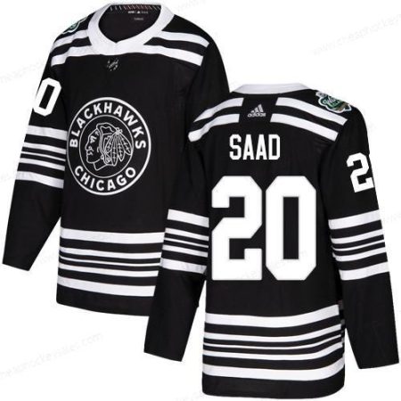 Adidas Blackhawks #20 Brandon Saad Black Authentic 2019 Winter Classic Stitched NHL Jersey