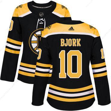 Adidas Boston Bruins #10 Anders Bjork Black Home Authentic Women’s Stitched NHL Jersey