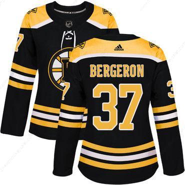 Adidas Boston Bruins #37 Patrice Bergeron Black Home Authentic Women’s Stitched NHL Jersey