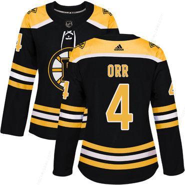 Adidas Boston Bruins #4 Bobby Orr Black Home Authentic Women’s Stitched NHL Jersey