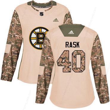 Adidas Boston Bruins #40 Tuukka Rask Camo Authentic 2017 Veterans Day Women’s Stitched NHL Jersey