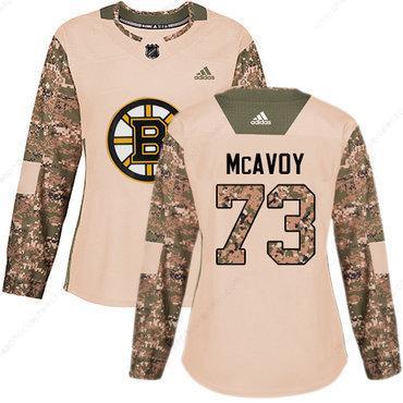 Adidas Boston Bruins #73 Charlie Mcavoy Camo Authentic 2017 Veterans Day Women’s Stitched NHL Jersey