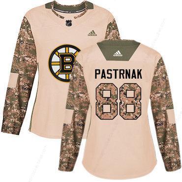 Adidas Boston Bruins #88 David Pastrnak Camo Authentic 2017 Veterans Day Women’s Stitched NHL Jersey