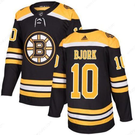 Adidas Bruins #10 Anders Bjork Black Home Authentic Stitched NHL Jersey