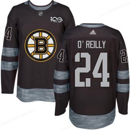 Adidas Bruins #24 Terry O’Reilly Black 1917-2017 100Th Anniversary Stitched NHL Jersey