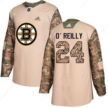 Adidas Bruins #24 Terry O’Reilly Camo Authentic 2017 Veterans Day Stitched NHL Jersey