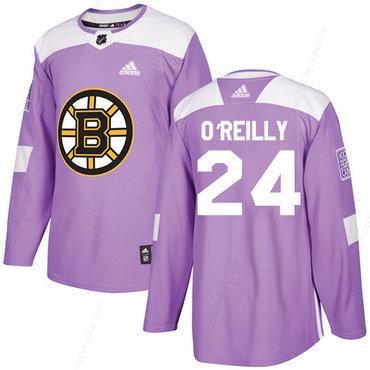 Adidas Bruins #24 Terry O’Reilly Purple Authentic Fights Cancer Stitched NHL Jersey