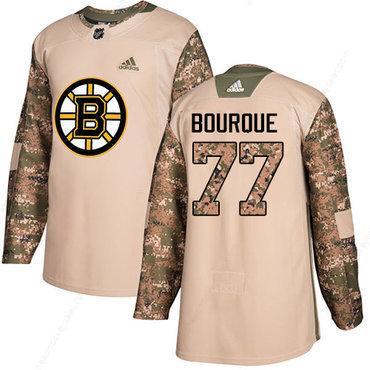 Adidas Bruins #77 Ray Bourque Camo Authentic 2017 Veterans Day Stitched NHL Jersey