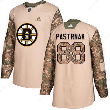 Adidas Bruins #88 David Pastrnak Camo Authentic 2017 Veterans Day Stitched NHL Jersey