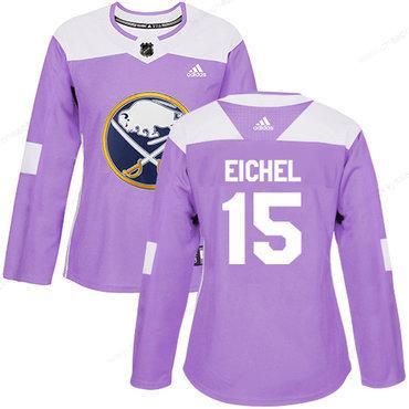 Adidas Buffalo Sabres #15 Jack Eichel Purple Authentic Fights Cancer Women’s Stitched NHL Jersey