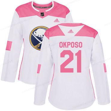 Adidas Buffalo Sabres #21 Kyle Okposo White Pink Authentic Fashion Women’s Stitched NHL Jersey