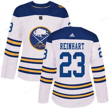 Adidas Buffalo Sabres #23 Sam Reinhart White Authentic 2018 Winter Classic Women’s Stitched NHL Jersey