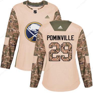 Adidas Buffalo Sabres #29 Jason Pominville Camo Authentic 2017 Veterans Day Women’s Stitched NHL Jersey