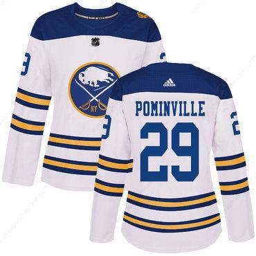 Adidas Buffalo Sabres #29 Jason Pominville White Authentic 2018 Winter Classic Women’s Stitched NHL Jersey