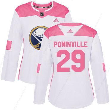 Adidas Buffalo Sabres #29 Jason Pominville White Pink Authentic Fashion Women’s Stitched NHL Jersey