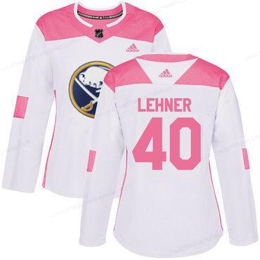 Adidas Buffalo Sabres #40 Robin Lehner White Pink Authentic Fashion Women’s Stitched NHL Jersey