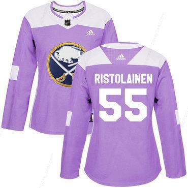 Adidas Buffalo Sabres #55 Rasmus Ristolainen Purple Authentic Fights Cancer Women’s Stitched NHL Jersey