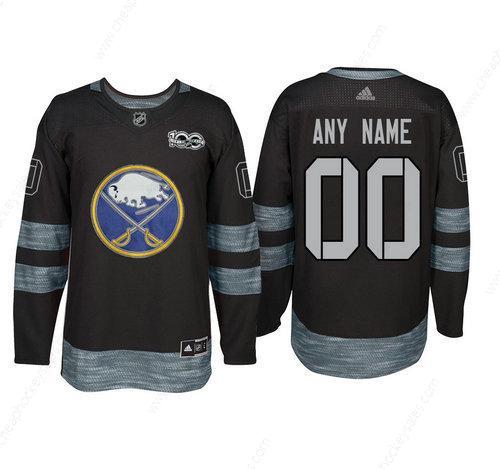 Adidas Buffalo Sabres Black 1917-2017 100Th Anniversary Stitched NHL Custom Jersey