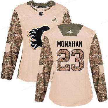 Adidas Calgary Flames #23 Sean Monahan Camo Authentic 2017 Veterans Day Women’s Stitched NHL Jersey