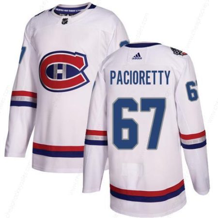 Adidas Canadiens #67 Max Pacioretty White Authentic 2017 100 Classic Stitched NHL Jersey