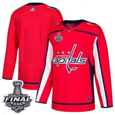 Adidas Capitals Blank Red Home Authentic 2018 Stanley Cup Final Stitched NHL Jersey