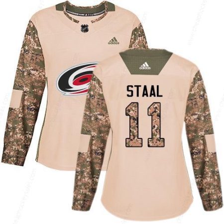 Adidas Carolina Hurricanes #11 Jordan Staal Camo Authentic 2017 Veterans Day Women’s Stitched NHL Jersey