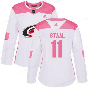 Adidas Carolina Hurricanes #11 Jordan Staal White Pink Authentic Fashion Women’s Stitched NHL Jersey