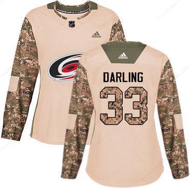 Adidas Carolina Hurricanes #33 Scott Darling Camo Authentic 2017 Veterans Day Women’s Stitched NHL Jersey