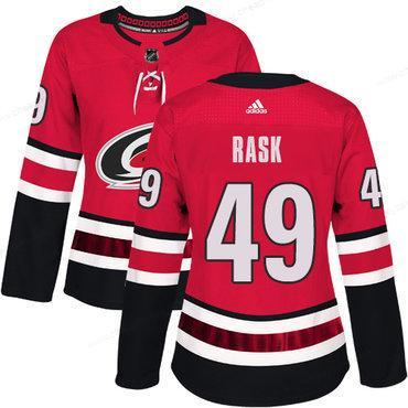 Adidas Carolina Hurricanes #49 Victor Rask Red Home Authentic Women’s Stitched NHL Jersey