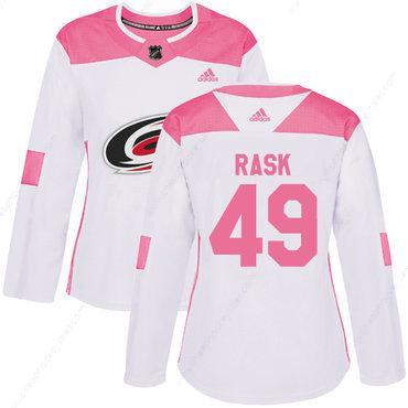 Adidas Carolina Hurricanes #49 Victor Rask White Pink Authentic Fashion Women’s Stitched NHL Jersey