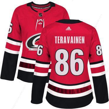 Adidas Carolina Hurricanes #86 Teuvo Teravainen Red Home Authentic Women’s Stitched NHL Jersey