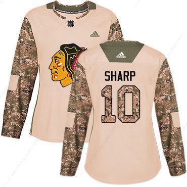 Adidas Chicago Blackhawks #10 Patrick Sharp Camo Authentic 2017 Veterans Day Women’s Stitched NHL Jersey