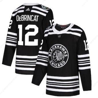 Adidas Chicago Blackhawks #12 Alex Debrincat Black 2019 Winter Classic Authentic Player Jersey